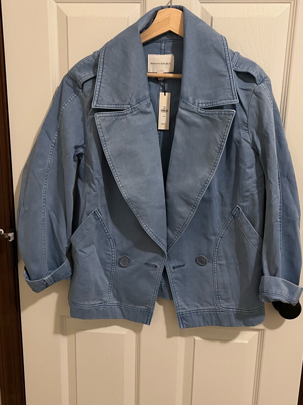 Banana Republic Dusty Blue Women's Relaxed Jean Jacket